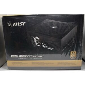 MSI MPG A650GF 650W 80‎ PLUS Gold Modular Power Supply ATX PSU FACTORY SEALED